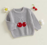 Cherry knit sweater