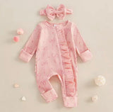 Flutter bow jumpsuit