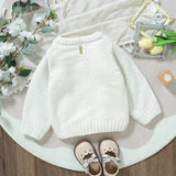 Flutter knit sweater