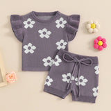 Floral knit set