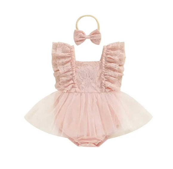 Rosa tulle romper