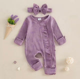 Flutter bow jumpsuit