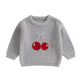 Cherry knit sweater