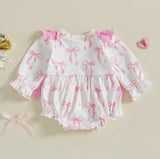 White bow romper