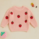 Strawberry knit sweater