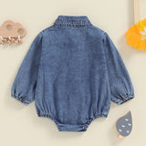 Denim romper