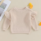 Flutter knit sweater