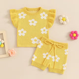 Floral knit set