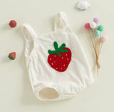 Plush strawberry bodysuit