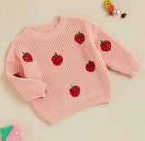 Strawberry knit sweater