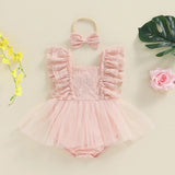 Rosa tulle romper