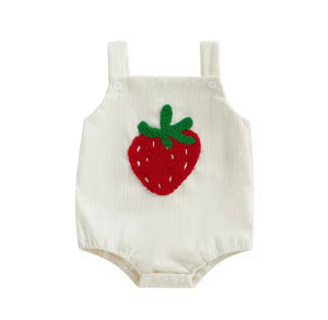 Plush strawberry bodysuit