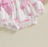 White bow romper