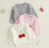 Cherry knit sweater