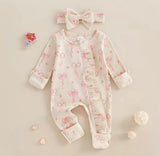 Flutter bow jumpsuit