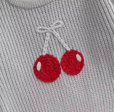 Cherry knit sweater