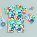 Dino & cap swimsuit