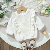 Flutter knit sweater