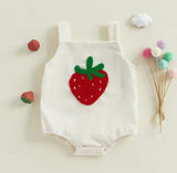 Plush strawberry bodysuit