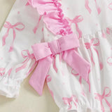 White bow romper