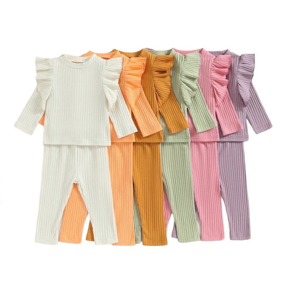 Flutter ribbed set