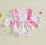 White bow romper