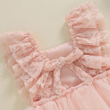 Rosa tulle romper