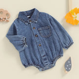 Denim romper