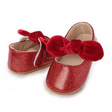 Glitter bow shoes