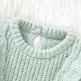 Flutter knit sweater