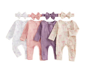 Flutter bow jumpsuit