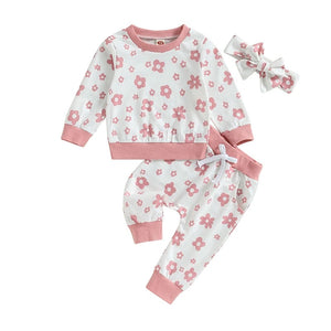 Pink flower tracksuit