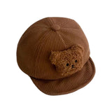 Corduroy teddy hat
