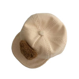 Corduroy teddy hat