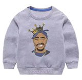 Tupac sweater • Cartoon crown