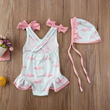 Flamingo swimsuit set