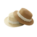 Pearl straw hat