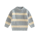 Waffle stripe sweater