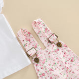 Belle floral overalls