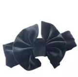 Velvet bow headband