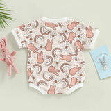 Pink bunny romper