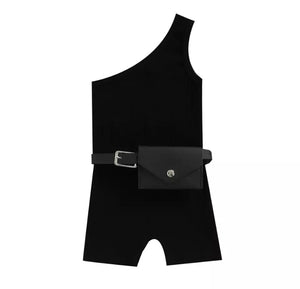 Cold shoulder & belt bag set