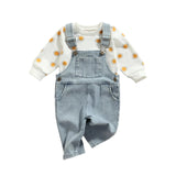 Overall sweater set