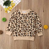 Beige leopard print jumper