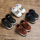 Leather high top sneakers